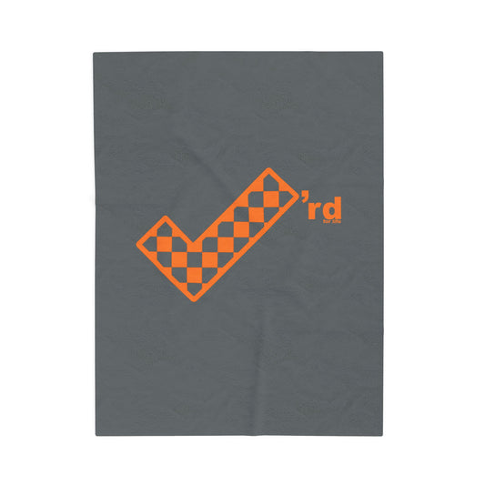 Check'rd for Life - Cozy Velveteen Plush Blanket