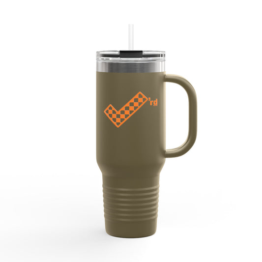 Check'rd for Life - Insulated Travel Mug, 40oz