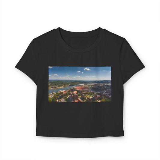 Check'rd Neyland - Crop Tee