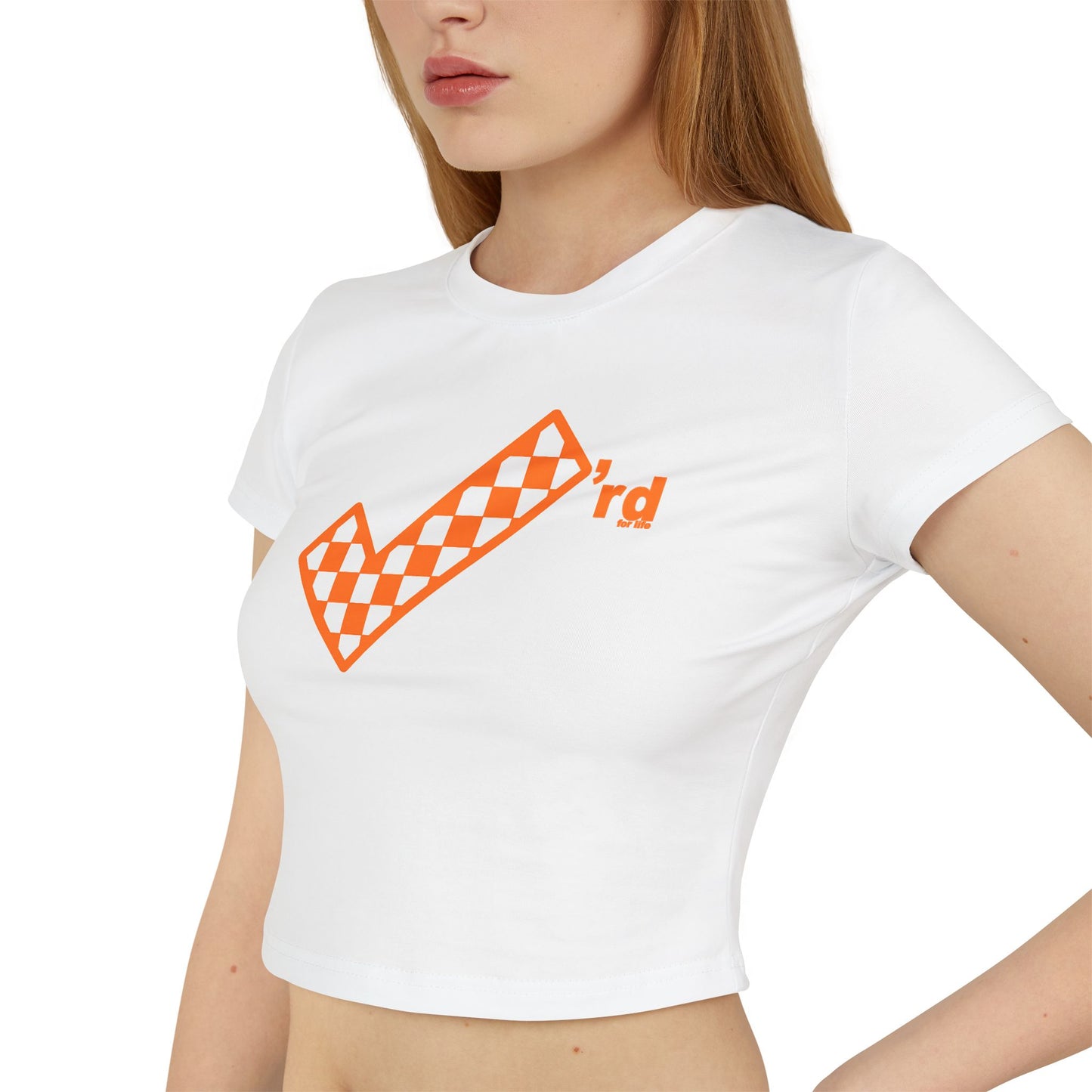 Check'rd for Life - Crop Tee