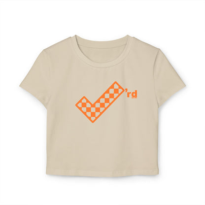 Check'rd for Life - Crop Tee