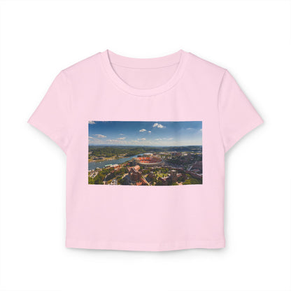 Check'rd Neyland - Crop Tee