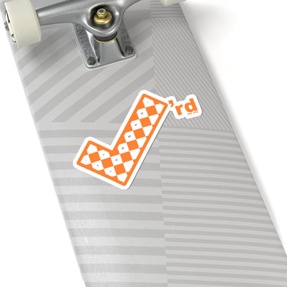 Check'rd for Life Sticker