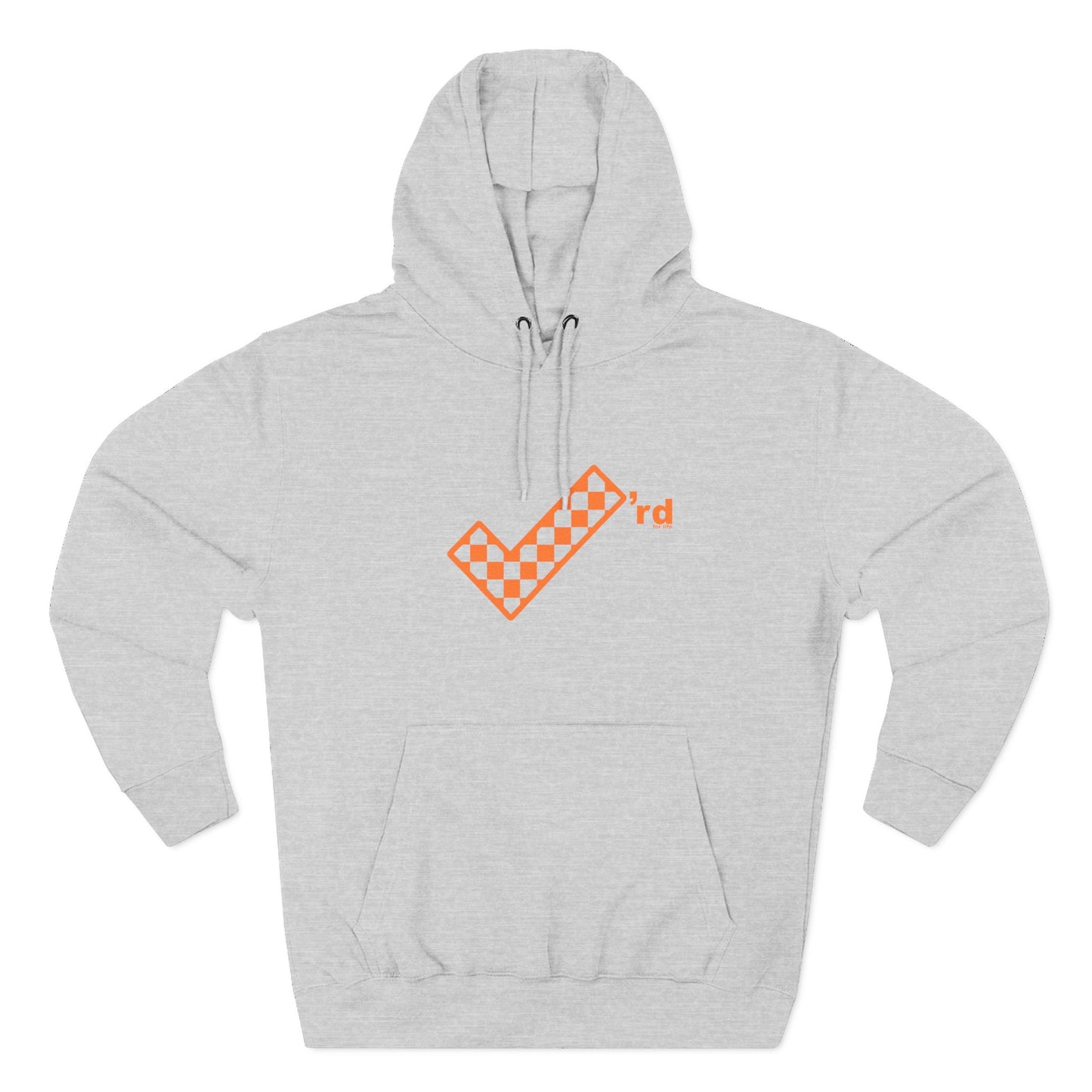 Check'rd for Life- Fleece Hoodie
