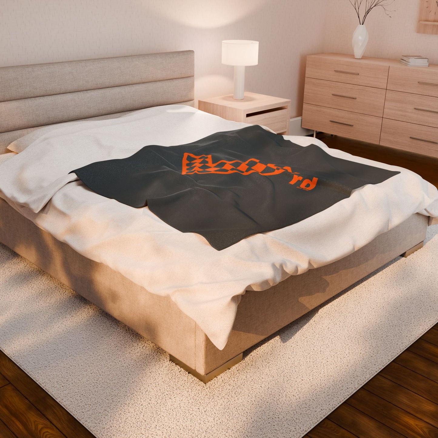 Check'rd for Life - Cozy Velveteen Plush Blanket