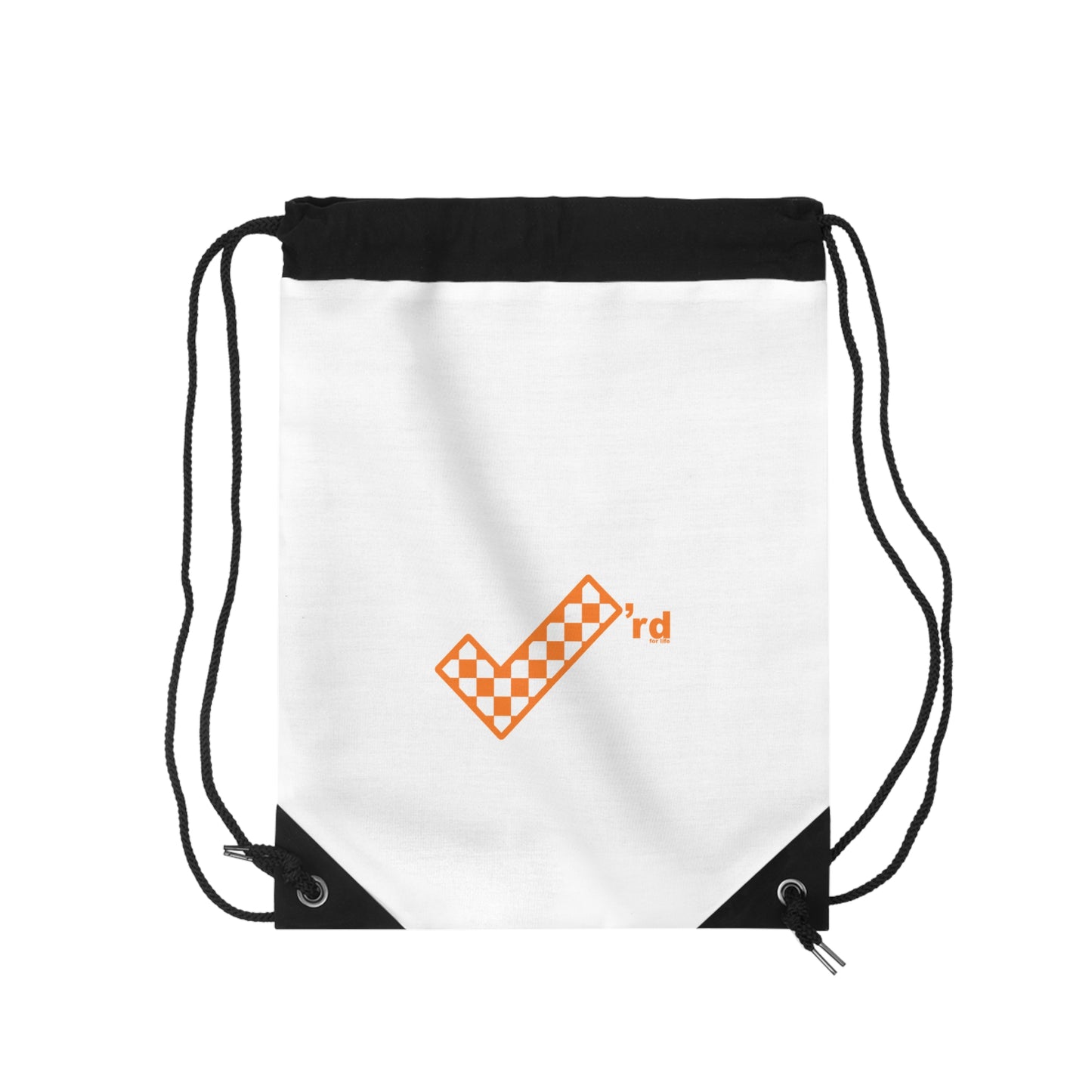 Check'rd for Life - Drawstring Bag