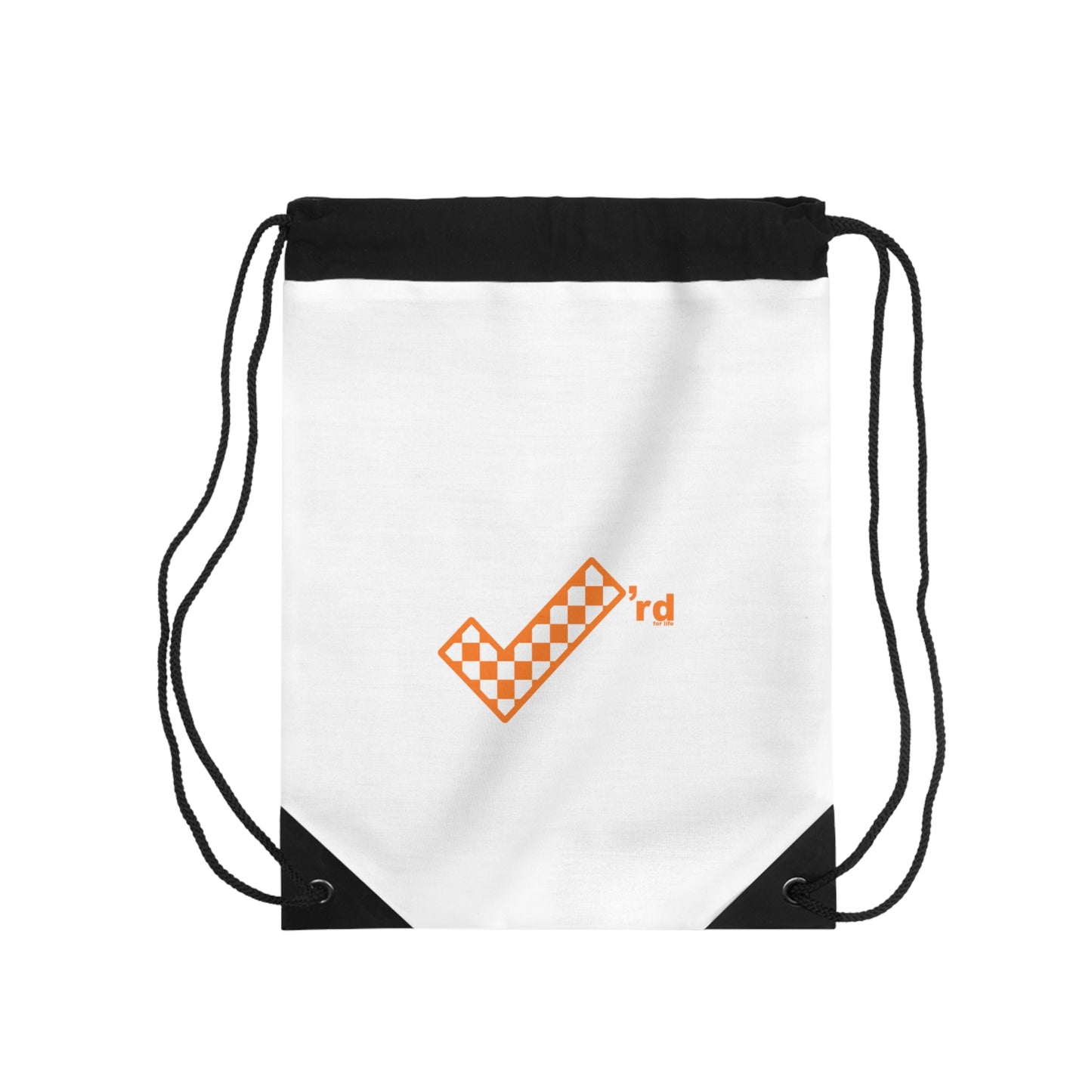 Check'rd for Life - Drawstring Bag