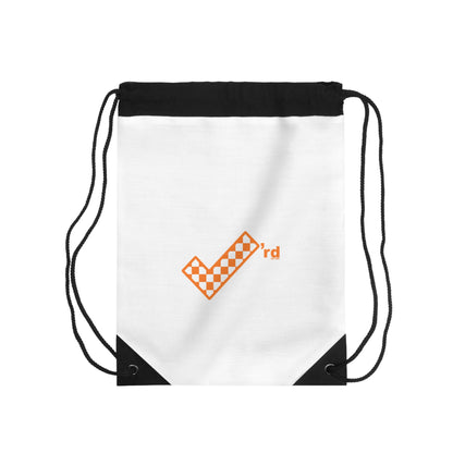 Check'rd for Life - Drawstring Bag