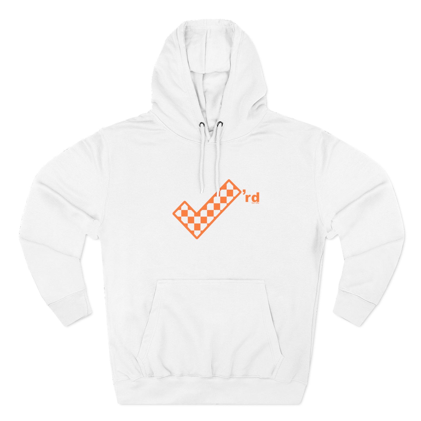 Check'rd for Life- Fleece Hoodie