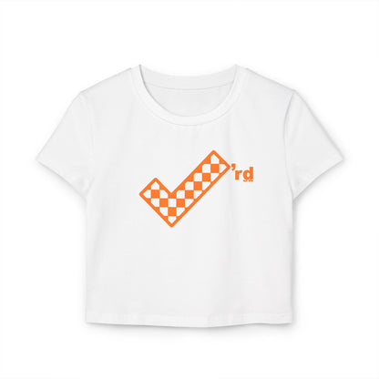 Check'rd for Life - Crop Tee