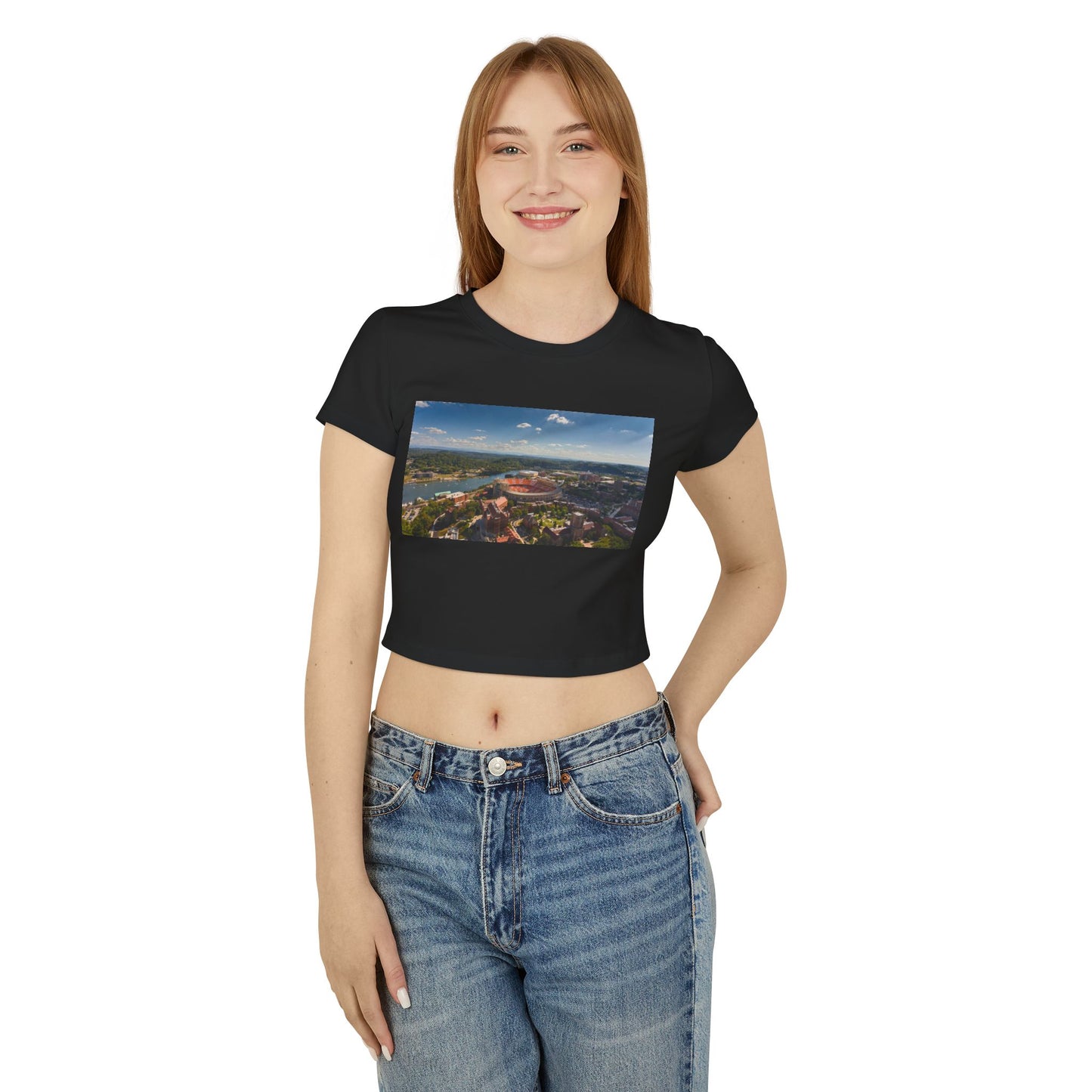 Check'rd Neyland - Crop Tee