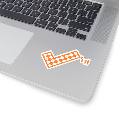 Check'rd for Life Sticker