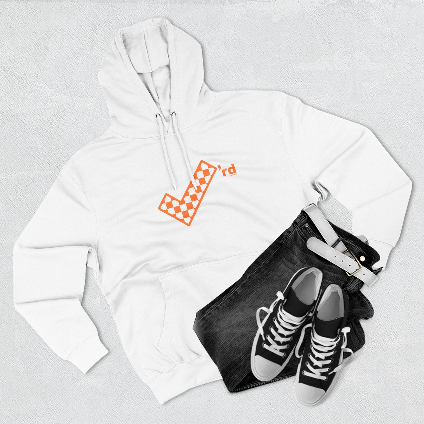 Check'rd for Life- Fleece Hoodie